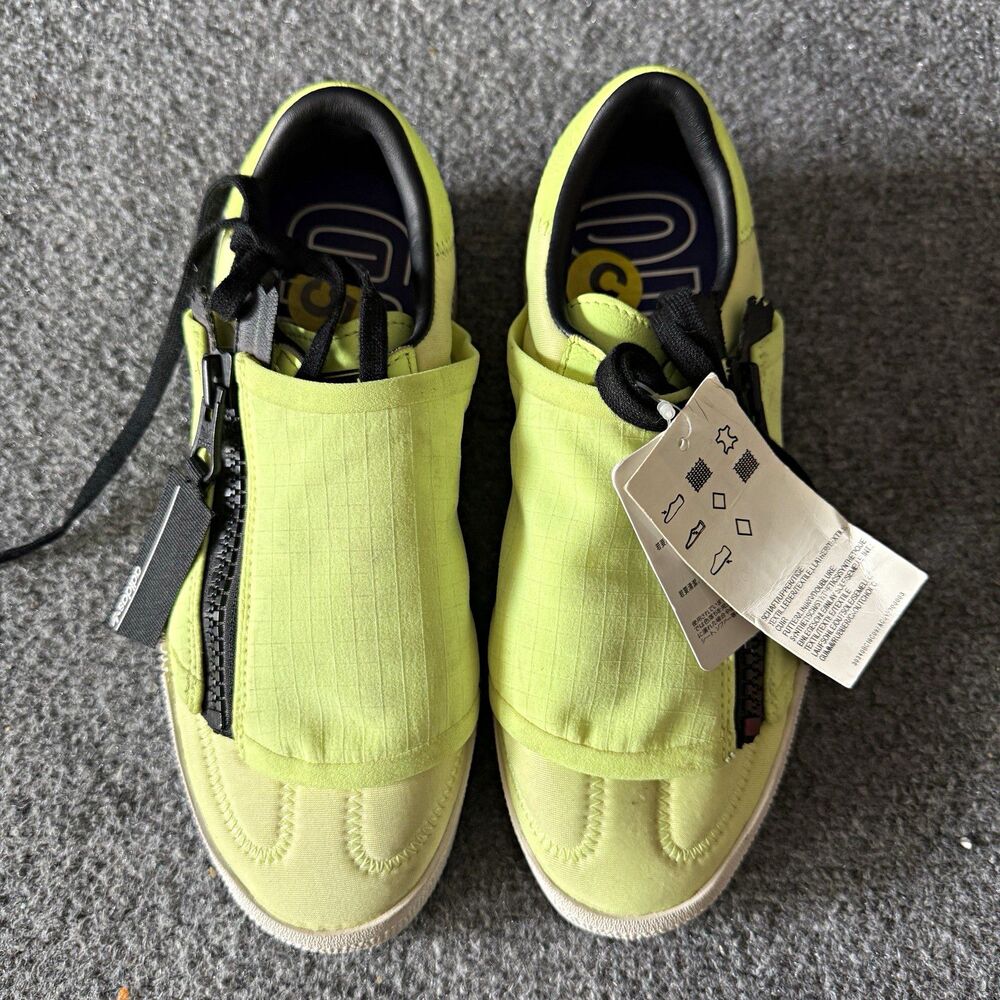 adidas Sambarose Zip Hi-Res Yellow/Core Black Low Top Lace-Up Sneakers Size 5